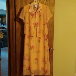 Ladies dress with light jacket